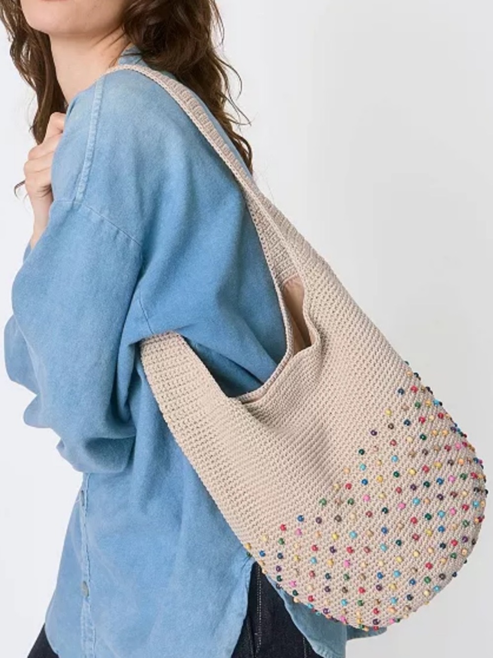 The Sak Crochet Small Hobo Bag